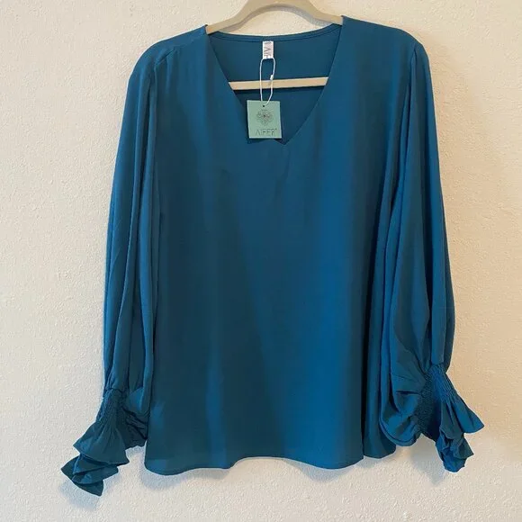 AIFER v neck long sleeve Blouse - Picture 1 of 5